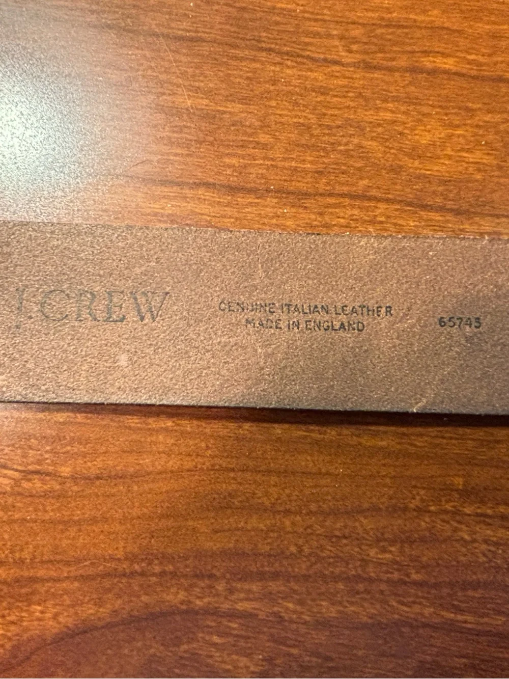 Euc j crew leather belt, large - Picture 5 of 6
